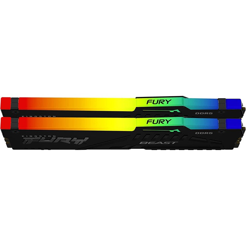 Kingston FURY Beast RGB 32GB (2x16GB) DDR5 5600MHz RAM Memory