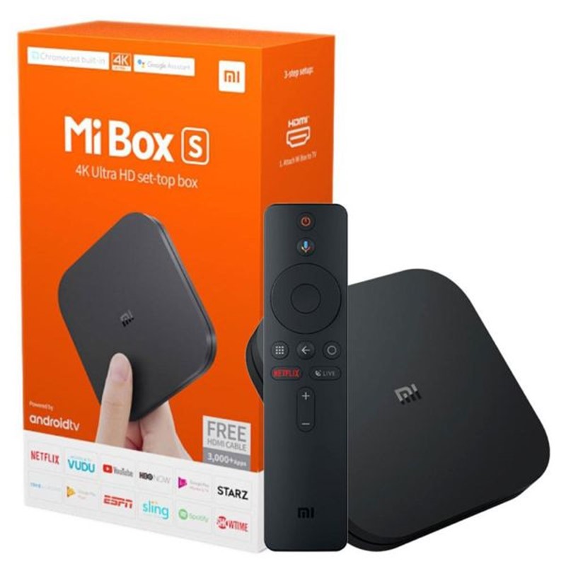 Xiaomi Mi TV Box S (2nd Gen) TV Box 4K Ultra HD Streaming Media Player - Black