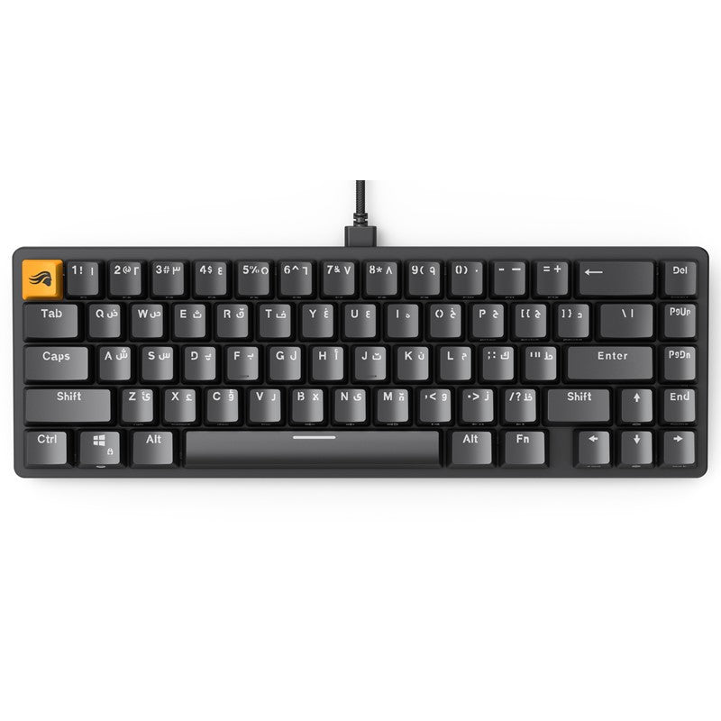 Glorious GMMK2 65% Pre-Built ANSI Wired RGB Mechanical Gaming Keyboard (Arabic Layout)