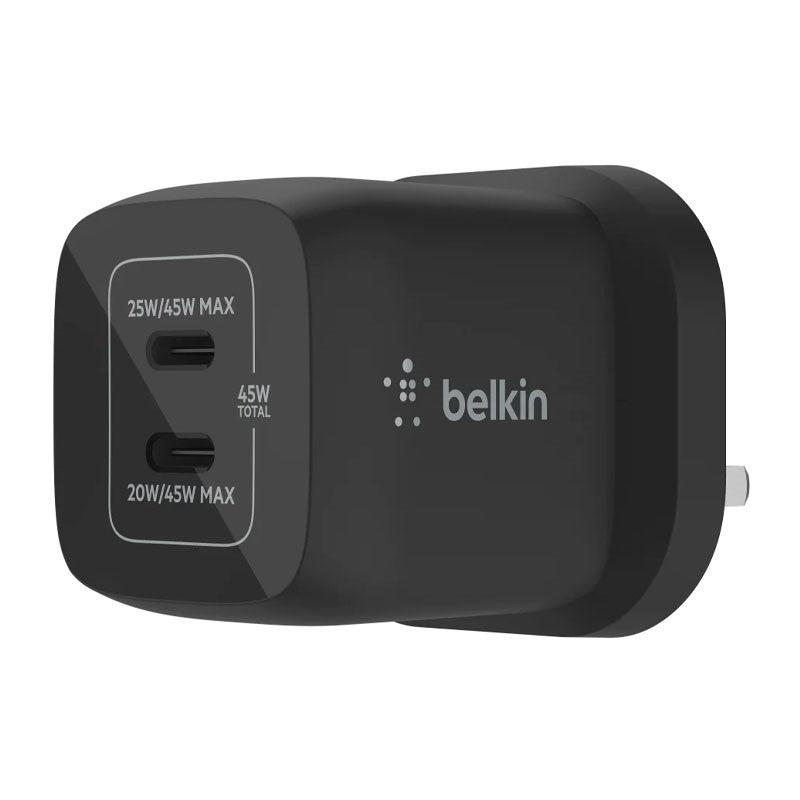 Belkin - Wall Charger - 45W Dual USB-C Gan