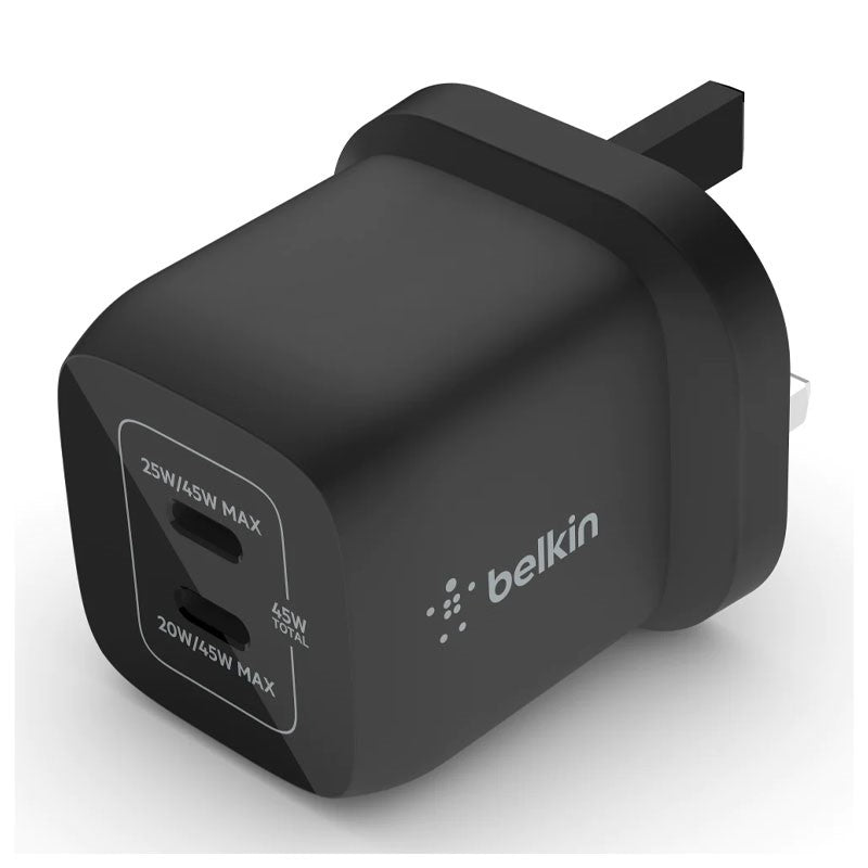 Belkin - Wall Charger - 45W Dual USB-C Gan