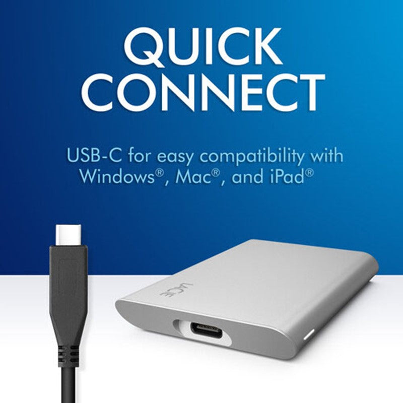 لاسي 2 تيرابايت USB 3.1 Gen 2 Type-C خارجي SSD v2.0