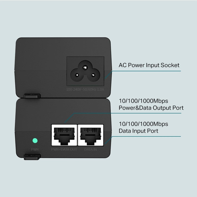 تي بي لينك TL-POE160S جيجابت بو + حاقن