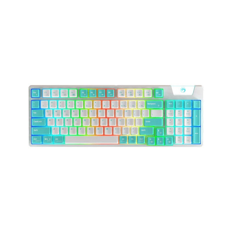 مارفو KG972W EN-WH-P لوحة مفاتيح لاسلكية