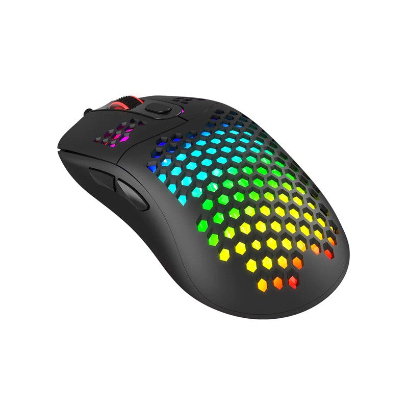 MARVO G925 Honeycomb Shell Wired RGB Gaming Mouse - Black