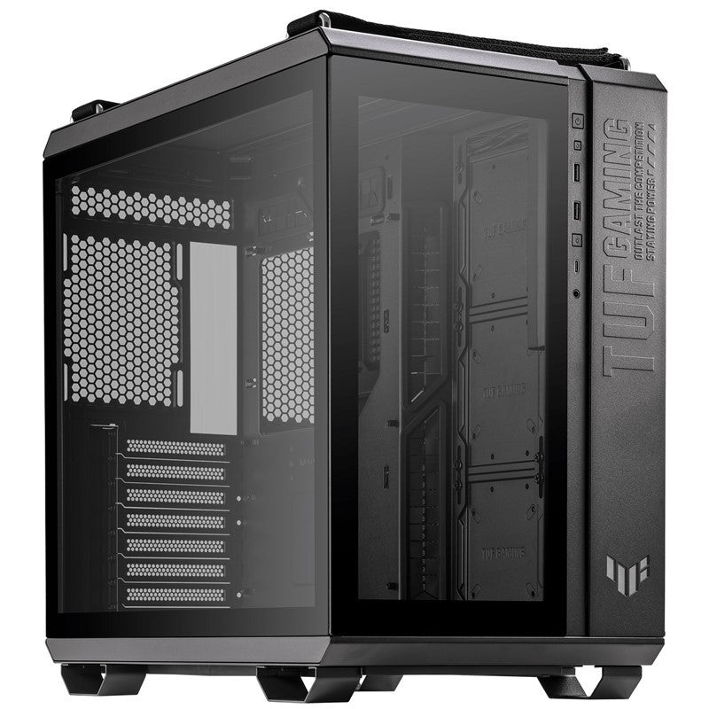 حافظة اسوس تاف جيمينج GT502 من الزجاج المقوى ATX Mid Tower - أسود