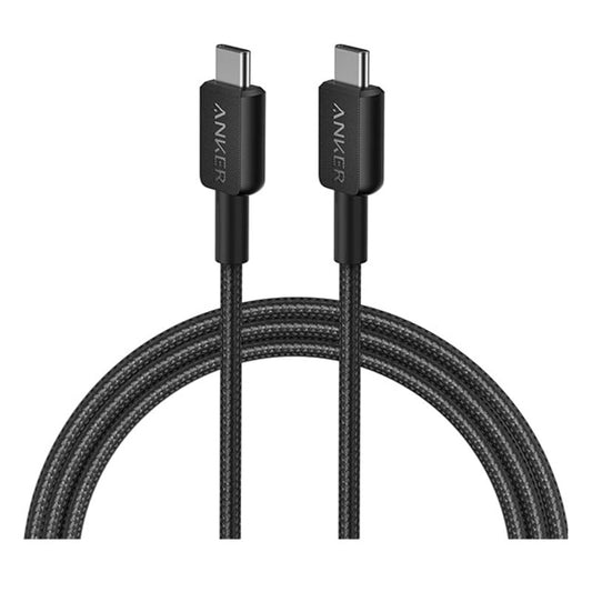 Anker 322 USB-C to USB-C Cable 60W Braided), Black