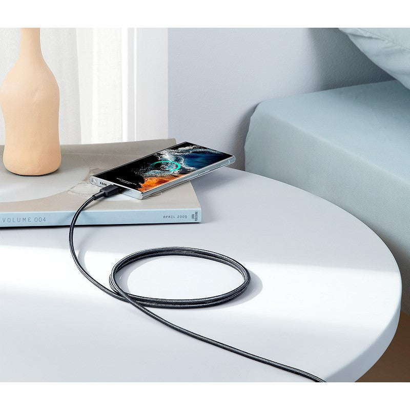 أنكر 322 كابل USB-C إلى USB-C 60 وات مضفر (1.8 متر/6 قدم)، أسود