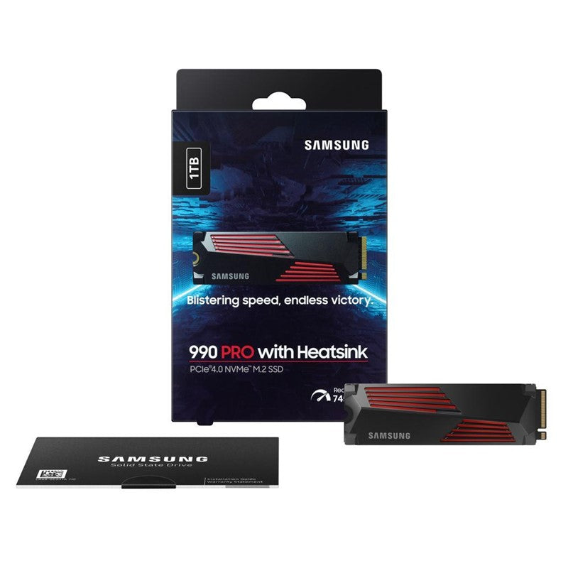 سامسونج 990 PRO SSD 2 تيرابايت / المشتت الحراري (محرك الأقراص الصلبة الداخلي المتوافق مع PS5)