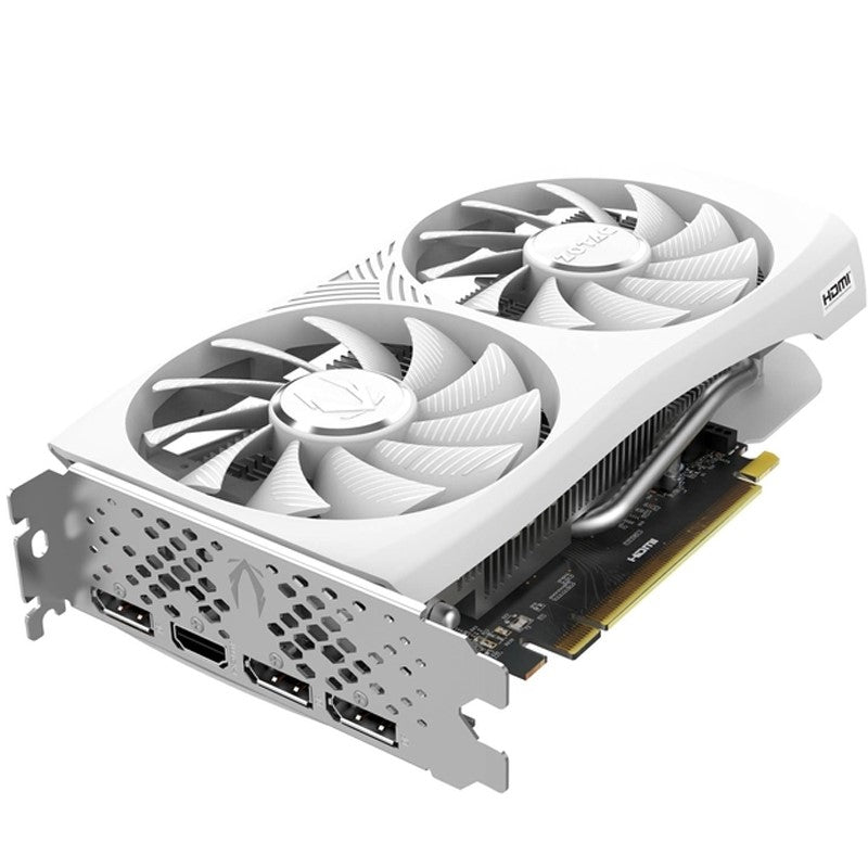 زوتاك بطاقة رسومات الألعاب جيمينج جي فورس RTX 4060 سعة 8 جيجابايت الحافة المزدوجة OC إصدار أبيض GDDR6