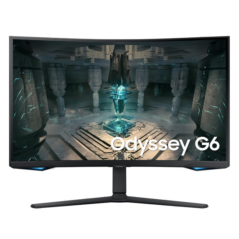 سامسونج أوديسي G6 32 بوصة QHD VA، 240 هرتز، 1 مللي ثانية، HDMI 2.1، شاشة الألعاب المنحنية FreeSync Premium Pro الذكية - أسود