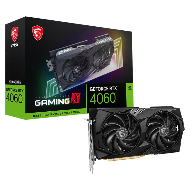 بطاقة رسومات الألعاب إم إس آي جي فورس RTX 4060 GAMING X 8GB GDDR6