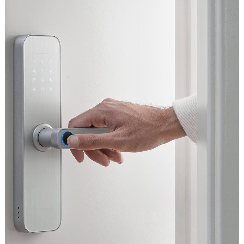 Eltoro Smart Lock + بطاقة دخول للقفل الذكي 2 قطعة - فضي