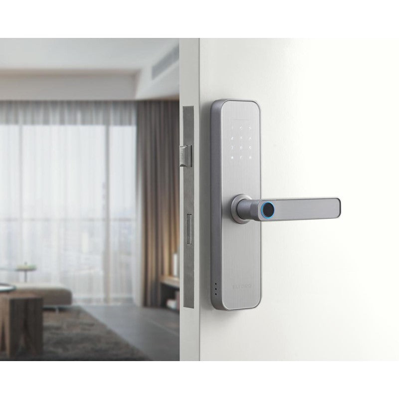 Eltoro Smart Lock + بطاقة دخول للقفل الذكي 2 قطعة - فضي