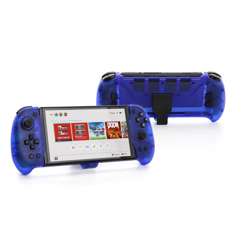 Dobe Eggshell Controller for Switch/Switch OLED - (TNS-1188) - Transparent Blue