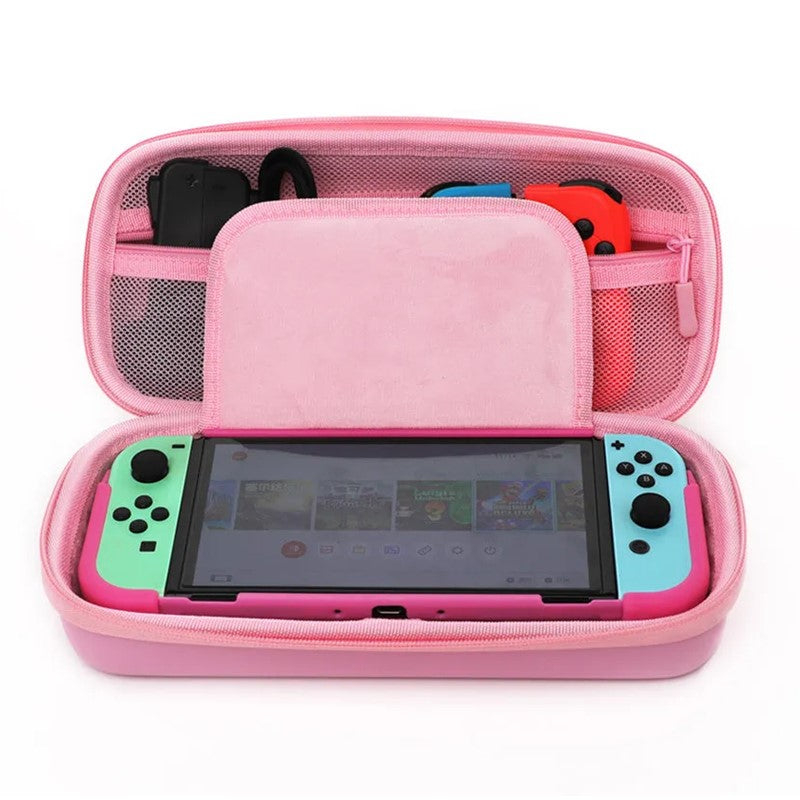 حقيبة أدوات تخزين Dobe، حافظة، جلود لجهاز Nintendo Switch / OLED ) (وردي) (iTNS-2121)