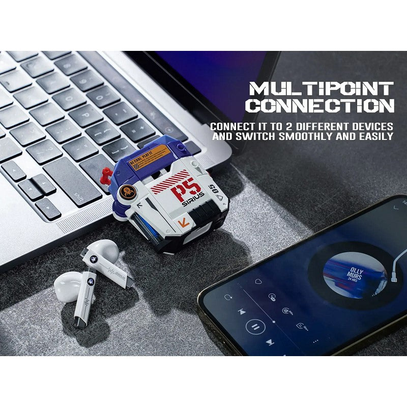 GravaStar Sirius P5 TWS Earbuds, Defense Mecha - Blue
