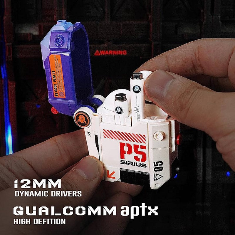 GravaStar Sirius P5 TWS Earbuds, Defense Mecha - Blue