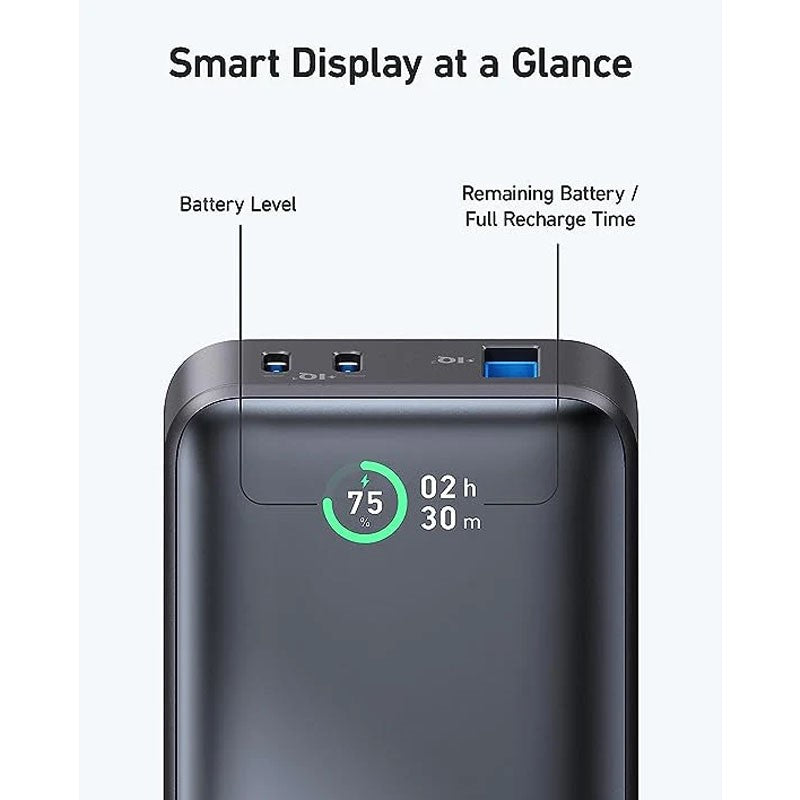 باور بانك أنكر، باور بانك 533 (باور كور 30 وات)، شاحن محمول Power IQ 3.0 مع مخرج PD 30 وات بحد أقصى، حزمة بطارية 10,000 مللي أمبير في الساعة