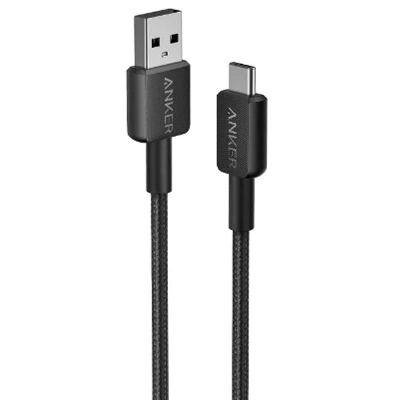 كابل أنكر 322 USB-A إلى USB-C مضفر - أسود