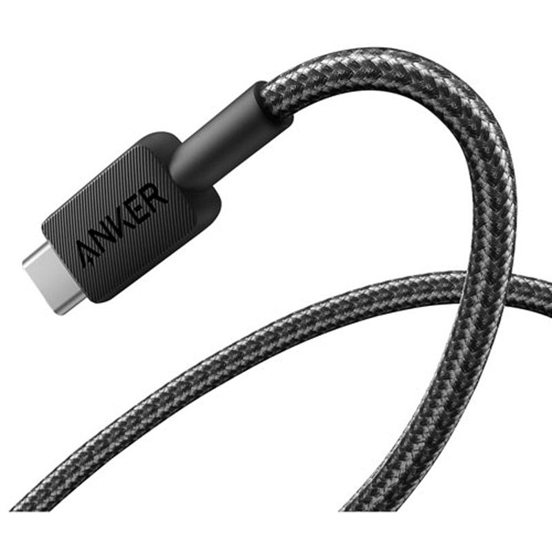 كابل أنكر 322 USB-A إلى USB-C مضفر - أسود