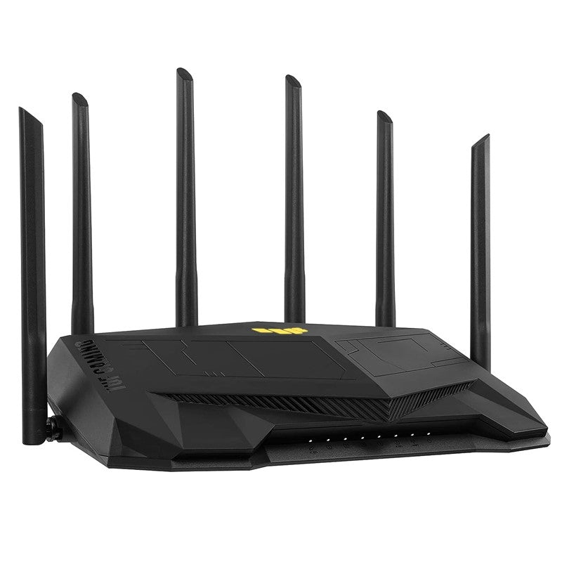 Asus UF Gaming AX6000 Dual Band WiFi 6 Gaming Router with Dedicated Gaming Port, Dual 2.5G Port, 3 Steps Port Forwarding, AiMesh for mesh WiFi, Ai Protection Pro Network Security and AURA RGB lighting
