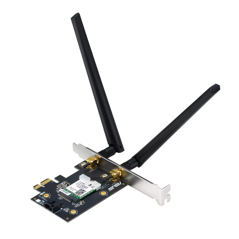 Asus AX1800 Dual Band PCI-E WiFi 6 (802.11ax), Bluetooth 5.2, WPA3 Network Security, OFDMA and MU-MIMO