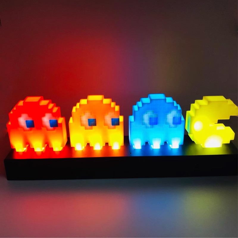RGB LED 3D Night Light Pac Man Edition with 3 Light Modes