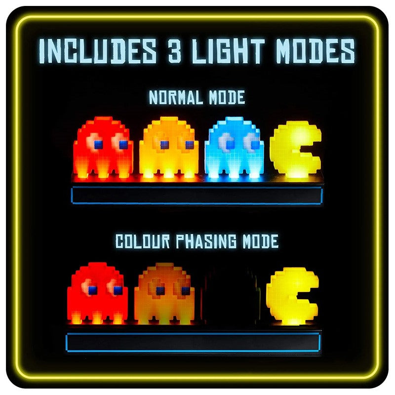 RGB LED 3D Night Light Pac Man Edition with 3 Light Modes