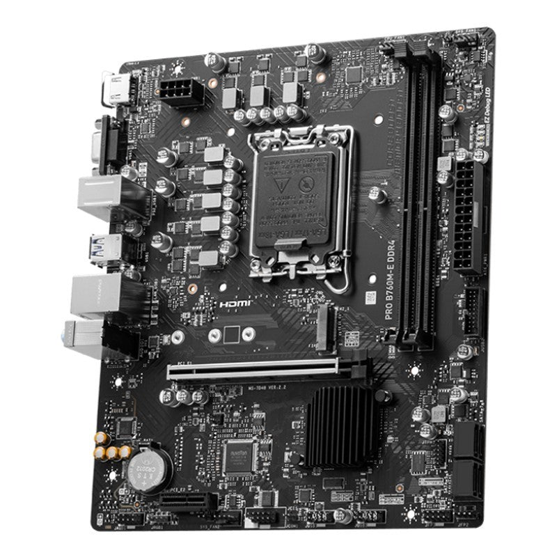 MSI PRO B760M-E DDR4 M-ATX Gaming Motherboard