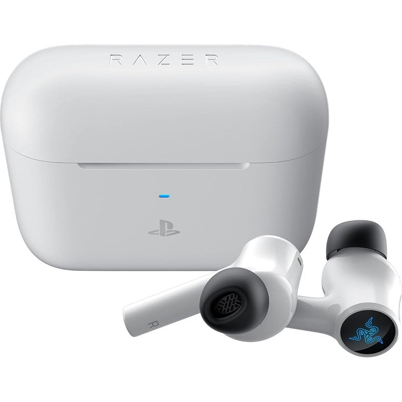 Razer Hammerhead HyperSpeed - PlayStation Licensed Wireless Multi-Platform Gaming Earbuds - White