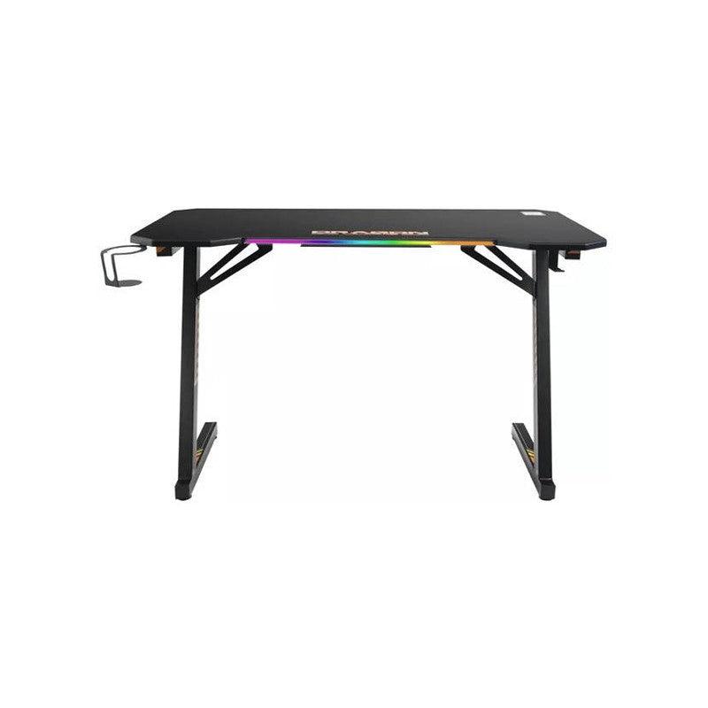 Dragon War GT-101 RGB Gaming Desk (RGB Version), Z Shaped Leg Black Melamine Board - Black