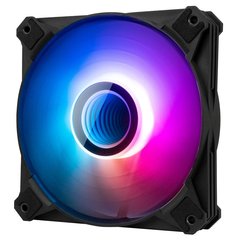 AIGO Dark Flash Infinity 8 120mm PWM A-RGB Case Fan (Pack of 3) – Black