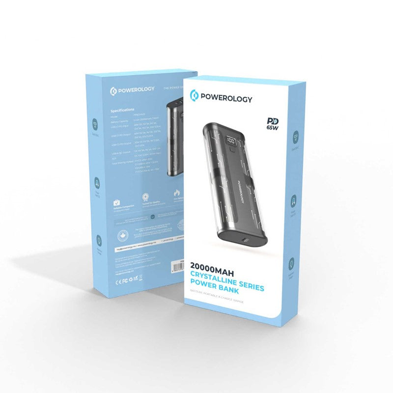 Powerology 20000mAh Crystalline Series Power Bank, PPBCHA25