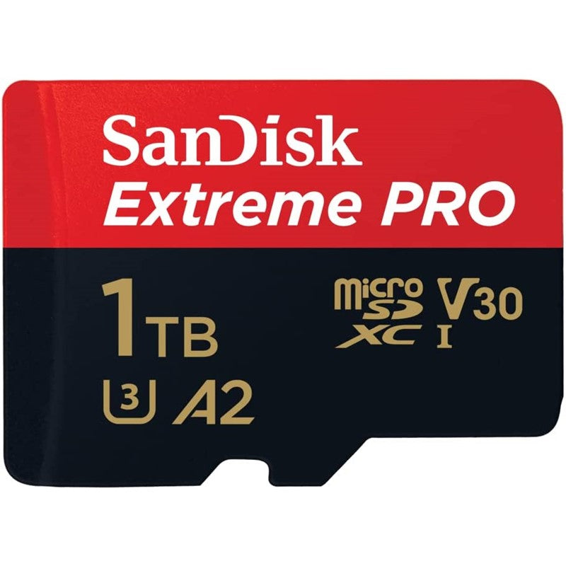 SanDisk Extreme Pro microSD UHS I Card 1TB for 4K Video on Smartphones, Action Cams & Drones 200MB/s Read, 140MB/s Write, Lifetime Warranty