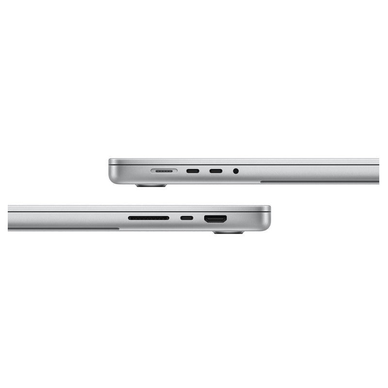 ابل ماك بوك برو شاشة 16 بوصة معالج M3 pro Chip 12 النواة ووحدة معالجة الرسومات 18 النواة, سعة 512 جيجابايت, رام 36 جيجابايت؛ لوحة المفاتيح الإنجليزية – فضي