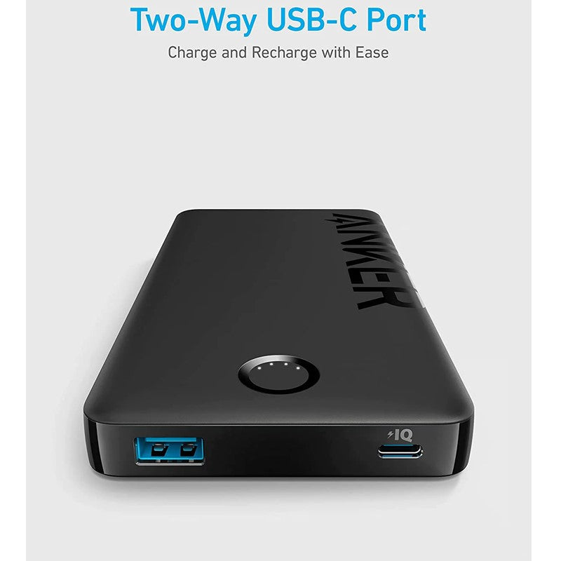 Anker 323 Power Bank (PowerCore PIQ 10K) -Black