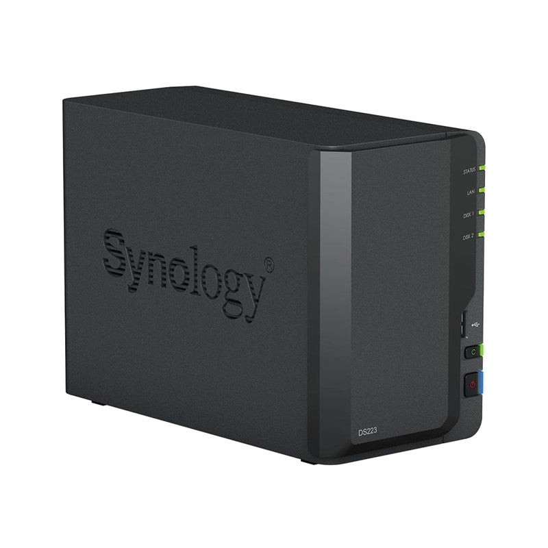 سينولوجي 2-Bay NAS DS223 (بدون قرص)، 2 جيجابايت DDR4