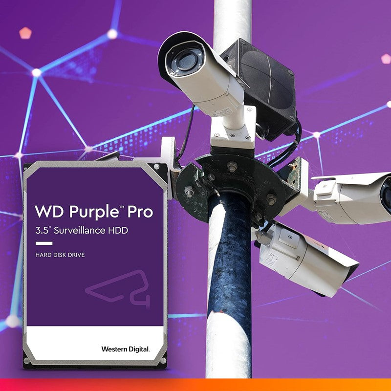 Western Digital 10 TB, Purple Pro Surveillance Internal Hard Drive HDD - SATA 6 Gb/s, 256 MB Cache, 3.5