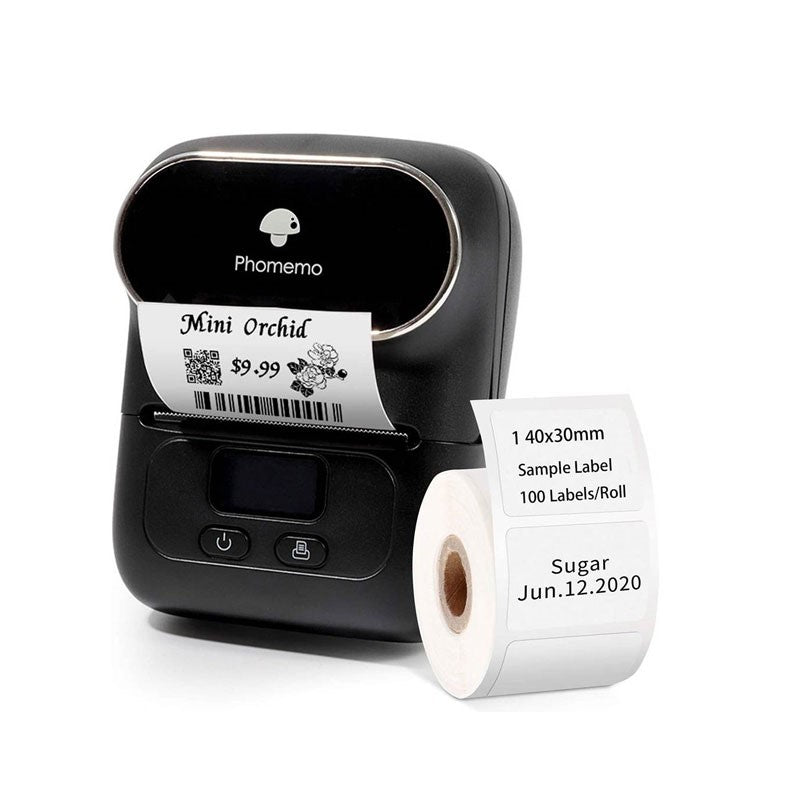 Phomemo M110 Thermal Label Printer works with Android and IOS Devices with Free 100 Stickers