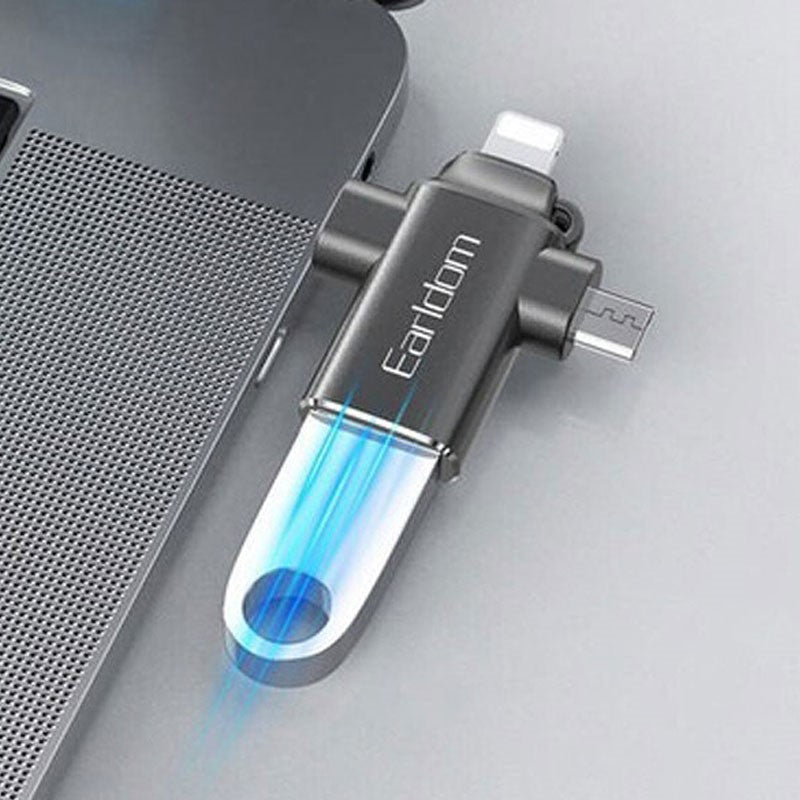 3 in 1 OTG Adapter For iPhone , Type-C and Micto USB Devices