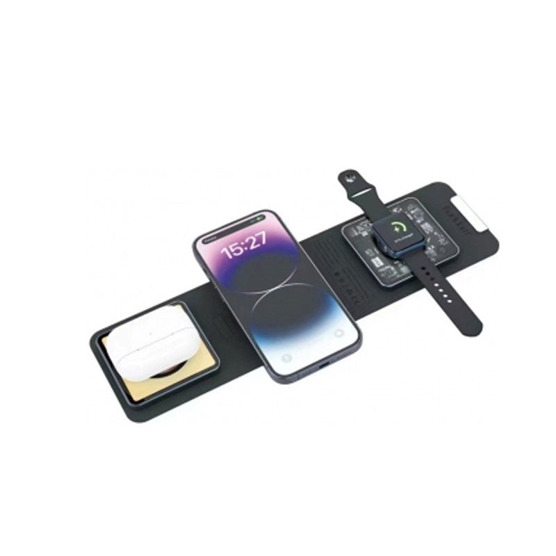 3 in 1 Foldable Wireless Charger For iPhone , Airpods and Apple Watch (WC35)