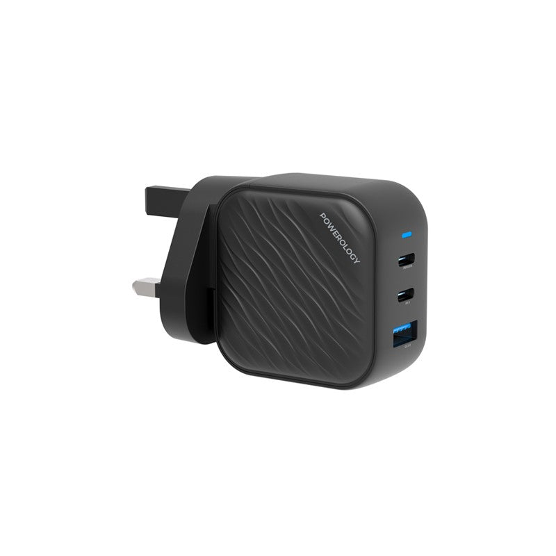 Powerology Gan Ultimate Dual PD Charger, Black