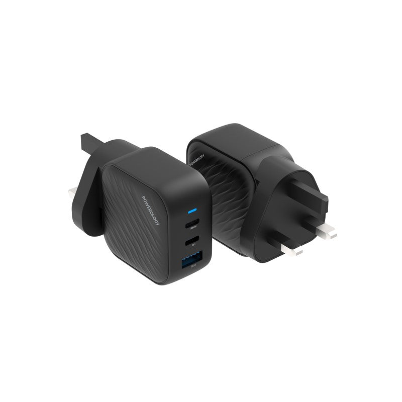Powerology Gan Ultimate Dual PD Charger, Black