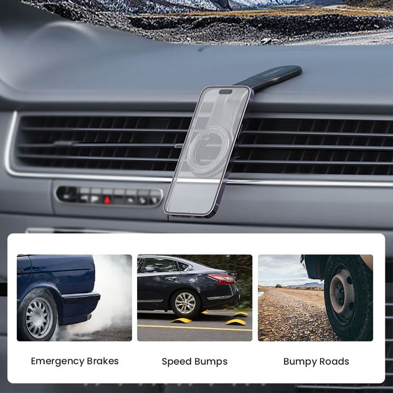 Magnetic Phone Holder For All Cars For iPhone 13 , 14 , 15 Series ( Direct Magnetic Mount )