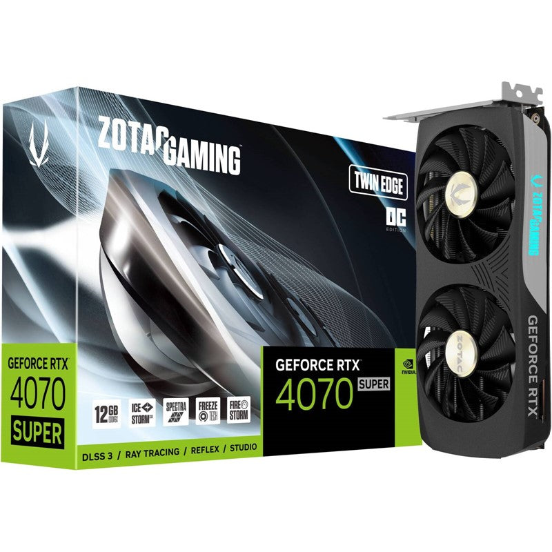 Zotac GAMING GeForce RTX 4070 SUPER Twin Edge OC 12GB GDDR6X Graphics Card