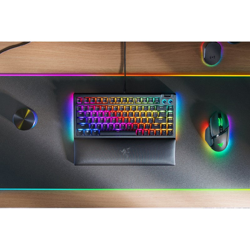Razer BlackWidow V4 75% Mechanical (Orange Tactile Switches) Gaming Keyboard - Black