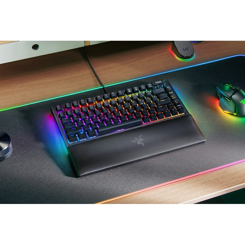 Razer BlackWidow V4 75% Mechanical (Orange Tactile Switches) Gaming Keyboard - Black