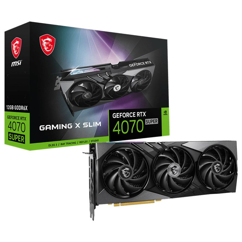 MSI GeForce RTX 4070 SUPER 12GB GAMING X SLIM GDDR6X Gaming Graphics Card