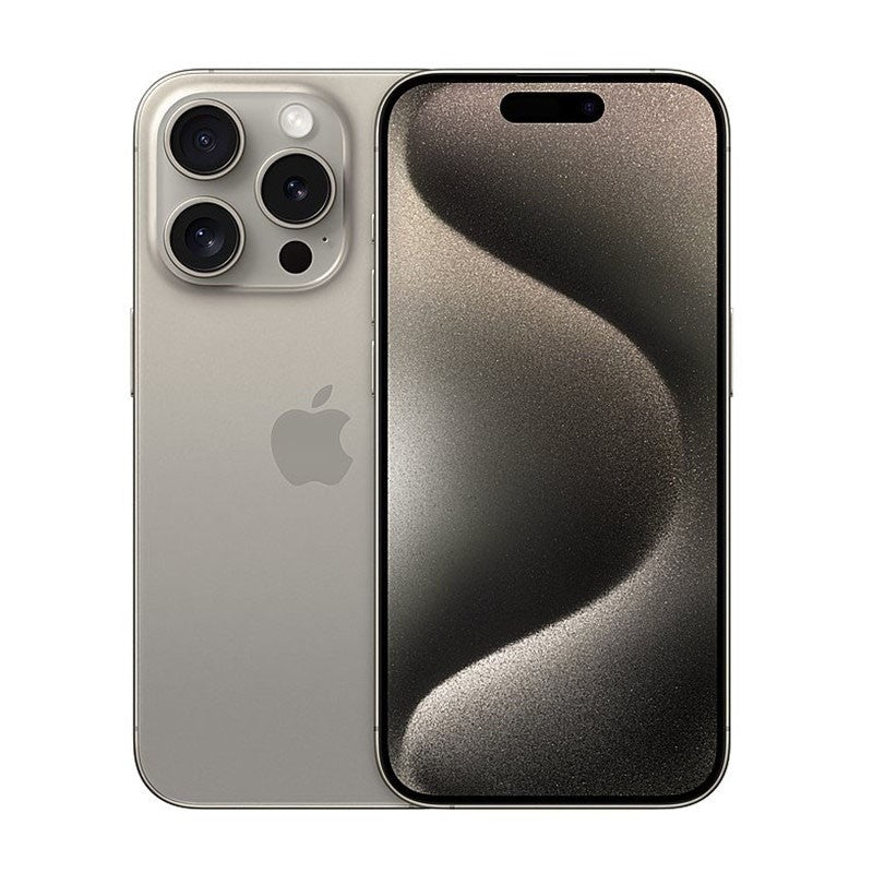 Apple iPhone 15 Pro 5G, 256GB, Natural Titanium with Free Screen Protector & Case